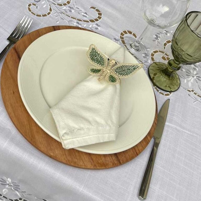 Servilleta blancas de algodón